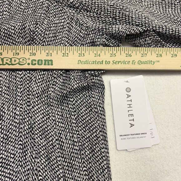 Athleta Women's Delancey Dress Size 3X Braiden Black Sculptek Textured - Picture 6 of 7